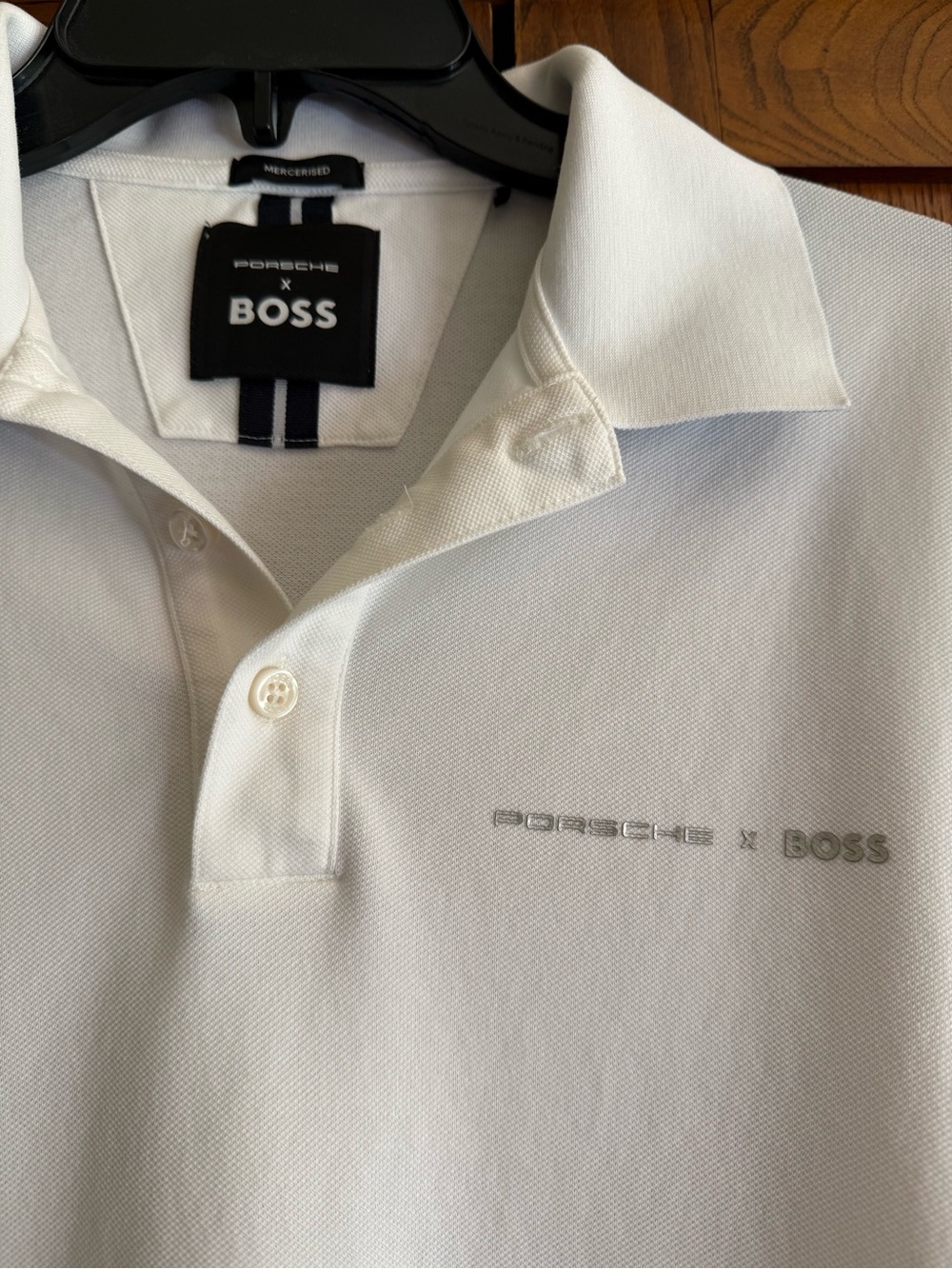 BOSS x Porsche White Men's Polo Shirt